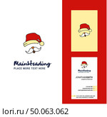 Santa clause Creative Logo and business card. vertical Design Vector. Стоковая иллюстрация, агентство Ingram Publishing / Фотобанк Лори