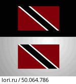 Trinidad and tobago Flag banner design. Стоковая иллюстрация, агентство Ingram Publishing / Фотобанк Лори