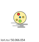Flat Bacteria plate  Icon. Vector. Стоковая иллюстрация, агентство Ingram Publishing / Фотобанк Лори