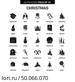 Christmas Glyph Vector Icon set. Стоковая иллюстрация, агентство Ingram Publishing / Фотобанк Лори
