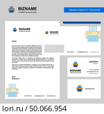 Printer Business Letterhead, Envelope and visiting Card Design vector template. Стоковая иллюстрация, агентство Ingram Publishing / Фотобанк Лори