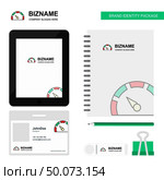 Meter Business Logo, Tab App, Diary PVC Employee Card and USB Brand Stationary Package Design Vector Template. Стоковая иллюстрация, агентство Ingram Publishing / Фотобанк Лори