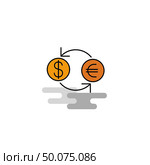 Flat Money converstion  Icon. Vector. Стоковая иллюстрация, агентство Ingram Publishing / Фотобанк Лори