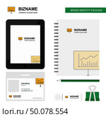 Presentation  Business Logo, Tab App, Diary PVC Employee Card and USB Brand Stationary Package Design Vector Template. Стоковая иллюстрация, агентство Ingram Publishing / Фотобанк Лори