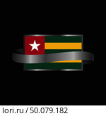 Togo flag Ribbon banner design. Стоковая иллюстрация, агентство Ingram Publishing / Фотобанк Лори