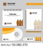 Boundary  Logo, Calendar Template, CD Cover, Diary and USB Brand Stationary Package Design Vector Template. Стоковая иллюстрация, агентство Ingram Publishing / Фотобанк Лори