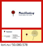 Lollypop  Logo design with Tagline & Front and Back Busienss Card Template. Vector Creative Design. Стоковая иллюстрация, агентство Ingram Publishing / Фотобанк Лори