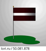Latvia Flag Pole. Стоковая иллюстрация, агентство Ingram Publishing / Фотобанк Лори