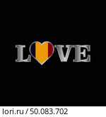 Love typography with Chad flag design vector. Стоковая иллюстрация, агентство Ingram Publishing / Фотобанк Лори