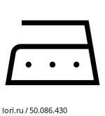 Ironing is allowed high temperature to two hundred 200 degrees Clothes care symbols Washing concept Laundry sign icon black color vector illustration flat style simple image. Стоковая иллюстрация, агентство Ingram Publishing / Фотобанк Лори