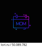 Mother’s day calender icon design vector. Стоковая иллюстрация, агентство Ingram Publishing / Фотобанк Лори