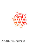 Wordpress icon design vector. Стоковая иллюстрация, агентство Ingram Publishing / Фотобанк Лори