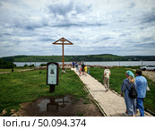 Остров-град Свияжск - фундамент Церкви Благословения Пресвятой Богородицы. Редакционное фото, фотограф Максим Гулячик / Фотобанк Лори