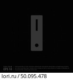 Server icon - Black Creative Background - Free vector icon. Стоковая иллюстрация, агентство Ingram Publishing / Фотобанк Лори