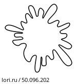 Blot Ink spot Paint splash icon outline black color vector illustration flat style simple image. Стоковая иллюстрация, агентство Ingram Publishing / Фотобанк Лори