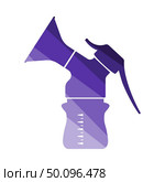 Breast Pump Icon. Flat Color Ladder Design. Vector Illustration. Стоковое фото, агентство Ingram Publishing / Фотобанк Лори