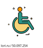 handicapped icon design vector. Стоковая иллюстрация, агентство Ingram Publishing / Фотобанк Лори