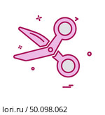Scissor icon design vector. Стоковая иллюстрация, агентство Ingram Publishing / Фотобанк Лори