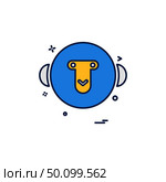 Monkey icon design vector. Стоковая иллюстрация, агентство Ingram Publishing / Фотобанк Лори