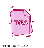 TGA file type icon design vector. Стоковая иллюстрация, агентство Ingram Publishing / Фотобанк Лори