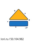 Eject icon design vector . Стоковая иллюстрация, агентство Ingram Publishing / Фотобанк Лори