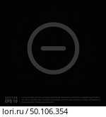 minus icon - Black Creative Background - Free vector icon. Стоковая иллюстрация, агентство Ingram Publishing / Фотобанк Лори