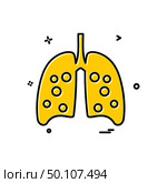 Lungs icon design vector. Стоковая иллюстрация, агентство Ingram Publishing / Фотобанк Лори