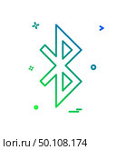 Bluetooth icon design vector. Стоковая иллюстрация, агентство Ingram Publishing / Фотобанк Лори