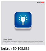 bulb concept Creative idea icon. Стоковая иллюстрация, агентство Ingram Publishing / Фотобанк Лори
