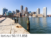 Boston Downtown skylines building cityscape at Boston city, MA, USA. Стоковое фото, агентство Ingram Publishing / Фотобанк Лори