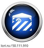 Birthday Gift Envelop Icon With Money. Glossy Button Design. Vector Illustration. Стоковая иллюстрация, агентство Ingram Publishing / Фотобанк Лори