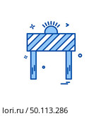 road blocker icon vector design. Стоковая иллюстрация, агентство Ingram Publishing / Фотобанк Лори