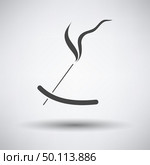 Incense sticks icon on gray background with round shadow. Vector illustration. Стоковая иллюстрация, агентство Ingram Publishing / Фотобанк Лори