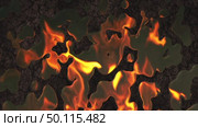 Liquid metal with flame reflection. Стоковая анимация, аниматор Михаил Коханчиков / Фотобанк Лори