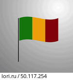 Mali waving Flag. Стоковая иллюстрация, агентство Ingram Publishing / Фотобанк Лори