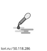 Dropper Web Icon. Flat Line Filled Gray Icon Vector. Стоковая иллюстрация, агентство Ingram Publishing / Фотобанк Лори
