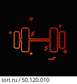Dumbell icon design vector. Стоковая иллюстрация, агентство Ingram Publishing / Фотобанк Лори