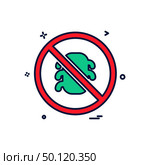 Bug not allowed icon design vector. Стоковая иллюстрация, агентство Ingram Publishing / Фотобанк Лори