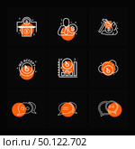 Bit coin , crypto currency , axe, chat , conversation , graph , wo accepted , icon, vector, design,  flat,  collection, style, creative,  iconsicon, vector, design,  flat,  collection, style, creative,  icons . Стоковая иллюстрация, агентство Ingram Publishing / Фотобанк Лори