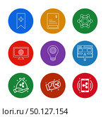tag ,bill , invoice , global  ,internet , screen , computer , bulb, setting ,idea , crypto , currency , crypto currency , sharing , crypto currency apps , icons , flat , icon , set , vector , qualilty , design , collection , creative , . Стоковая иллюстрация, агентство Ingram Publishing / Фотобанк Лори