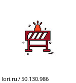 road blocker icon vector design. Стоковая иллюстрация, агентство Ingram Publishing / Фотобанк Лори