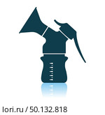 Breast Pump Icon. Shadow Reflection Design. Vector Illustration. Стоковая иллюстрация, агентство Ingram Publishing / Фотобанк Лори
