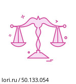Libra icon design vector. Стоковая иллюстрация, агентство Ingram Publishing / Фотобанк Лори