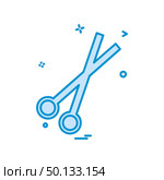 Scissor icon design vector. Стоковая иллюстрация, агентство Ingram Publishing / Фотобанк Лори