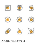 multimedia , sound , buttons , dwonload , upload , pin , key ,error , calcualtor , icon, vector, design,  flat,  collection, style, creative,  icons. Стоковая иллюстрация, агентство Ingram Publishing / Фотобанк Лори