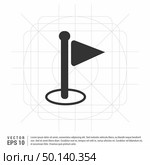 Flag mark icon. Стоковая иллюстрация, агентство Ingram Publishing / Фотобанк Лори