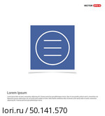 Align text icon - Blue photo Frame. Стоковая иллюстрация, агентство Ingram Publishing / Фотобанк Лори