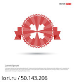 Minimize Icon - Red Ribbon banner. Стоковая иллюстрация, агентство Ingram Publishing / Фотобанк Лори