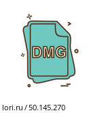DMG file type icon design vector. Стоковая иллюстрация, агентство Ingram Publishing / Фотобанк Лори