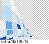 Abstract 3d checked  business background with transparency grid on back. Vector Illustration. Стоковая иллюстрация, агентство Ingram Publishing / Фотобанк Лори